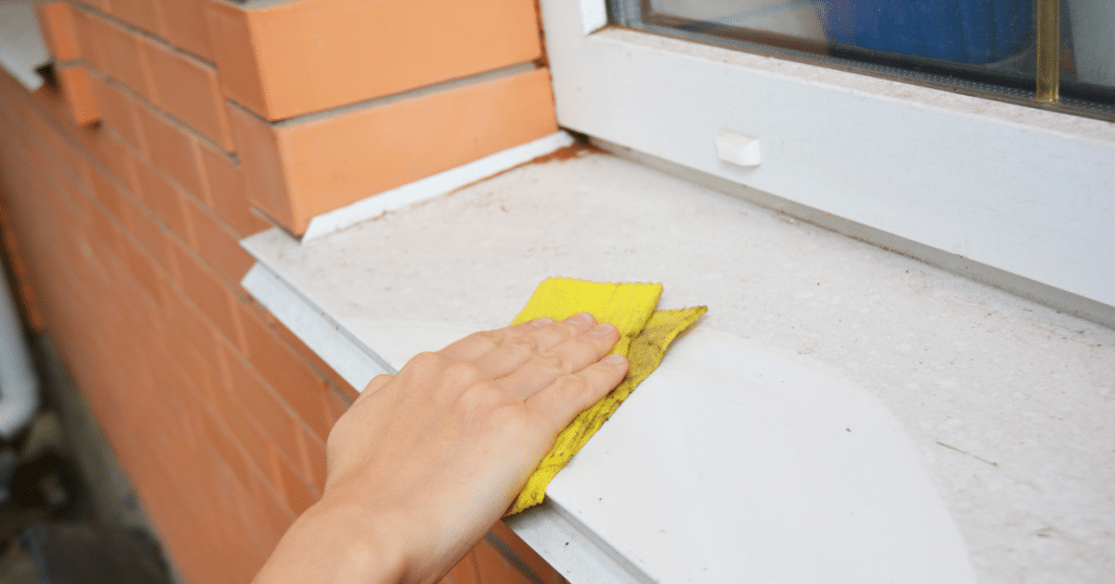 Cleaning Window Sills & Window Tracks